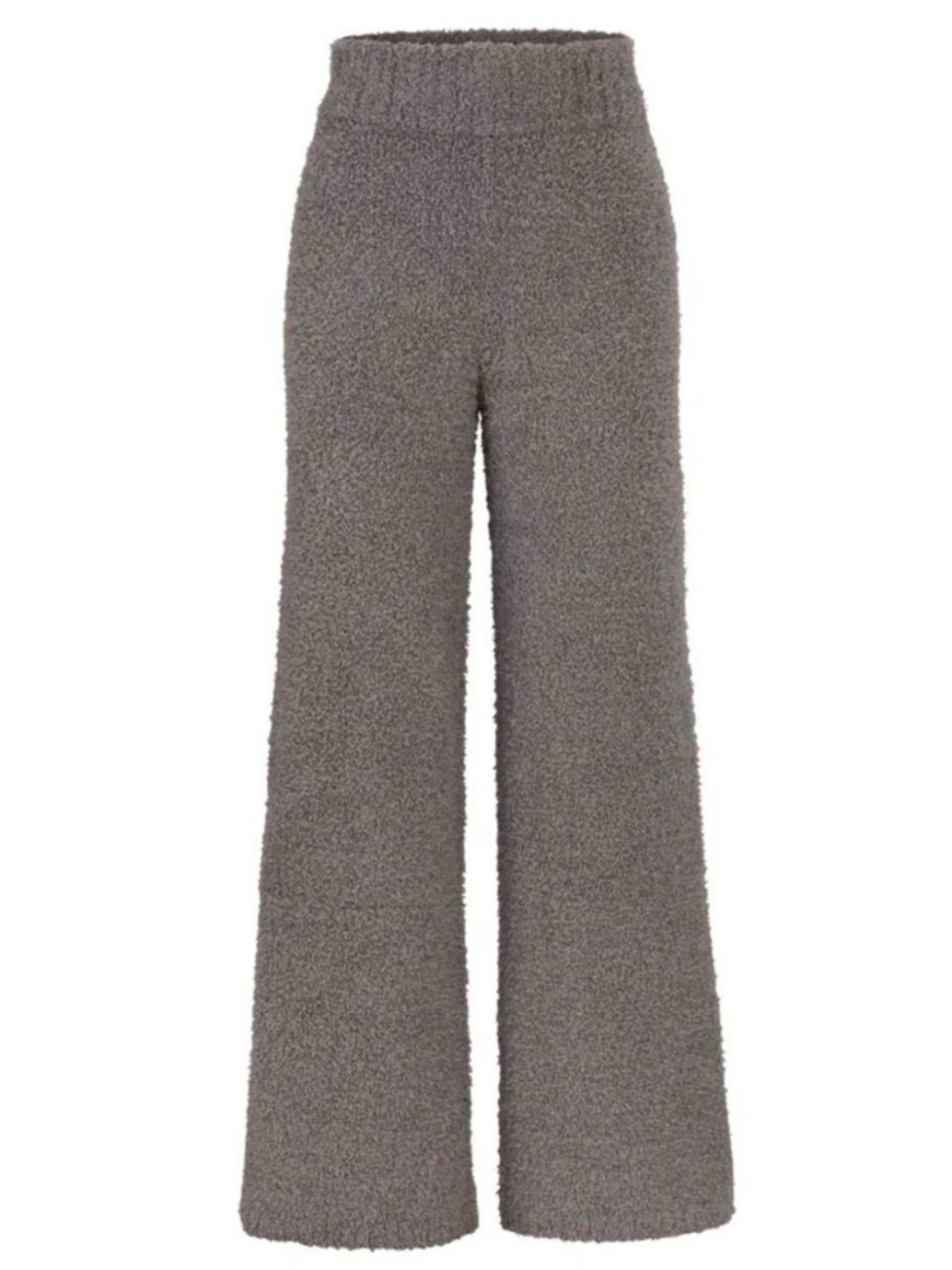 SKIMS Fuzzy Cozy Knit Wide-Leg Pants in Gray